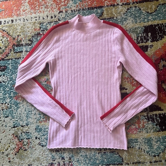 Revolve Lovers and Friends Love Sweater in Pink & Red size S - Picture 2 of 8